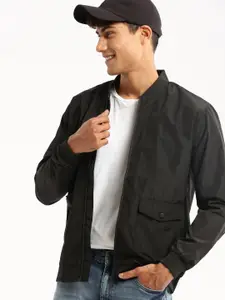 SHOWOFF Stand Collar Windcheater Bomber Jacket
