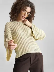 ONLY Ribbed Round Neck Pullover Sweater