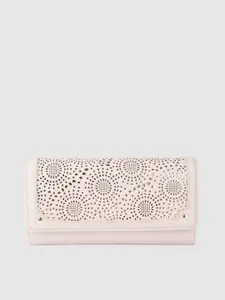 Lino Perros Women Laser Cut Detail Three Fold Wallet