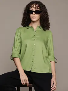 Roadster Women Solid Opaque Casual Shirt