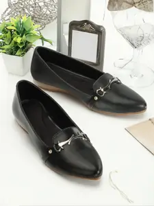 PERY PAO Women Black Loafers