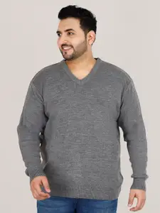 Sztori Plus Size V-Neck Acrylic Pullover