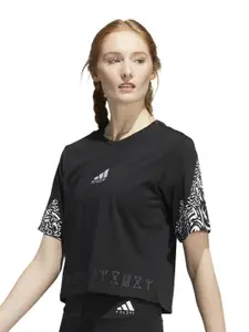 ADIDAS Revised T1500 Printed Round Neck Cotton T-shirt