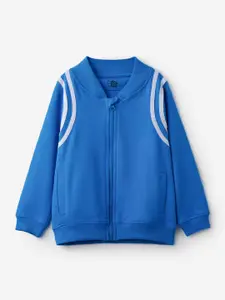 The Souled Store Boys Blue Lightweight Varsity Jacket