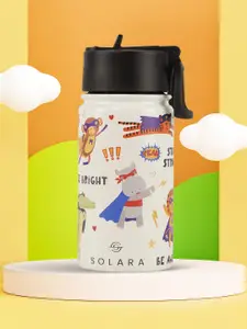 Solara Stainless Steel Vacuum Insulated Water Bottle, Animal Heroes - 450 ML
