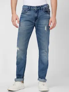 SPYKAR Men Mid-Rise Heavy Fade Low Distress Cotton Jeans