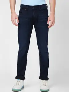 SPYKAR Men Clean Look Mid-Rise Whiskers Cotton Jeans