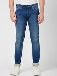 SPYKAR Men Slim Fit Mid-Rise Light Fade Cotton Jeans