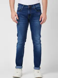 SPYKAR Men Slim Fit Low-Rise Light Fade Cotton Jeans