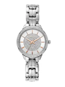 Michael Kors Women Embellished Analogue Watch MK4411