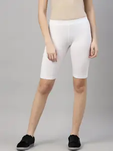 Kryptic Women White Slim Fit Shorts