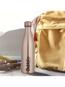 Dubblin Vintage Gold-Toned Stainless Steel Double Wall Insulated Water Bottle 1 L