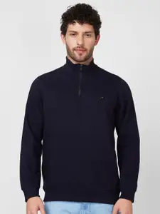 SPYKAR Mock Collar Pullover Sweatshirt
