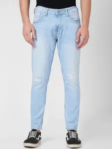 SPYKAR Men Slim Fit Mid-Rise Slash Knee Cotton Jeans