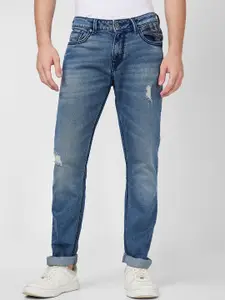 SPYKAR Men Mildly Distressed Mid-Rise Cotton Jeans