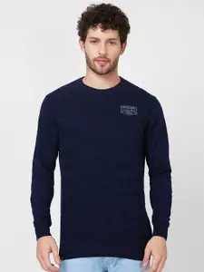 SPYKAR Round Neck Cotton Sweater
