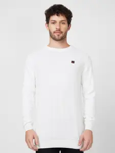 SPYKAR Round Neck Cotton Sweater