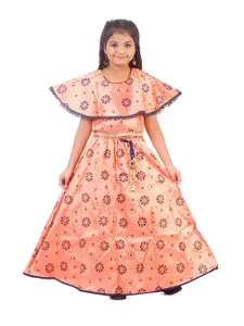 BAESD Girls Woven Design Ready to Wear Lehenga & Blouse