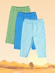 MINI KLUB Infants Boys Pack of 3 Printed Pure Cotton Track Pants