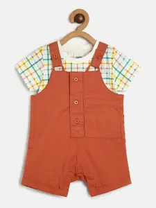 MINI KLUB Infant Boys Pure Cotton Dungaree With T-Shirt
