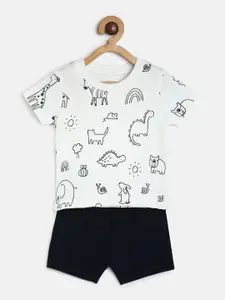MINI KLUB Boys Printed T-shirt with Trousers