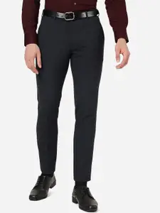 JADE BLUE Men Slim Fit Formal Trousers