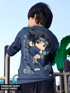 The Souled Store Boys Naruto Sasuke Printed Pullover Sweatshirt