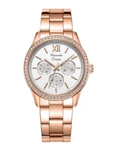 Alexandre Christie Women Bracelet Style Straps Multifunction Watch 2A46BFBRGSL