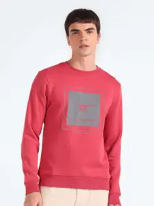 Flying Machine Graphic Printed Long Sleeves Pullover Sweatshirt