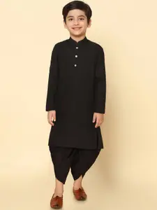 KISAH Boys Mandarin Collar Straight Kurta with Pyjamas