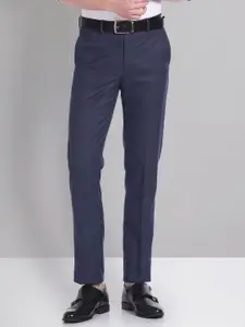 AD By Arvind Regular Fit Solid Formal Trousers