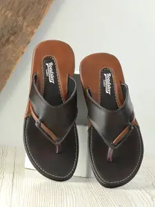Roadster Men Textured Comfort Sandals