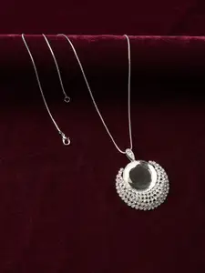 SOHI Silver-Plated Necklace
