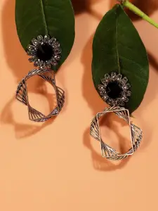 SOHI Gold Plated Drop Earrings