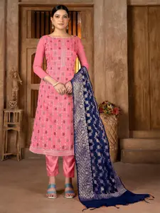 KALINI Ethnic Motifs Woven Design Unstitched Dress Material