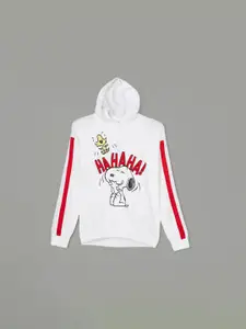 Fame Forever by Lifestyle Girls Snoopy Printed Hooded Long Sleeves Acrylic Sweater