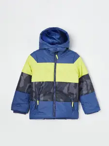 Fame Forever by Lifestyle Boys Striped Hooded Padded Jacket