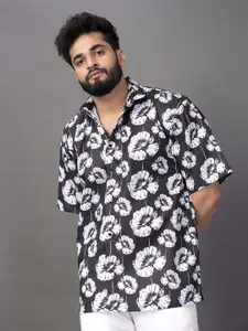 BROWN BROTHERS Floral Printed Oversized Casual Shirt