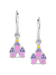 GIVA 925 Sterling Silver Rhodium-Plated Contemporary Hoop Earrings