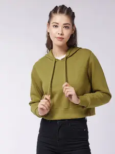 DressBerry Women Olive Green Sweatshirt