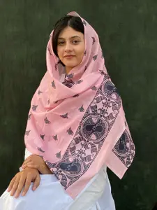 BUTA BUTI Madhubani Art Printed Cotton Scarf