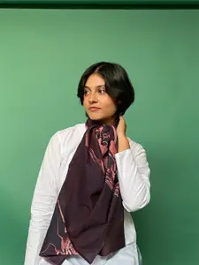 BUTA BUTI Abstract Printed Cotton Scarf