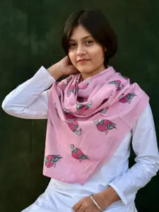 BUTA BUTI Women Madhubani Printed Cotton Scarf