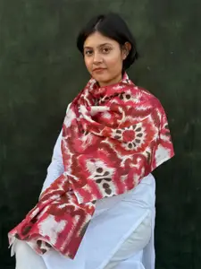 BUTA BUTI Ikat Printed Cotton Scarf