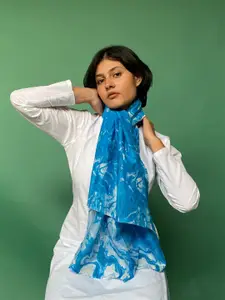 BUTA BUTI Abstract Printed Cotton Scarf