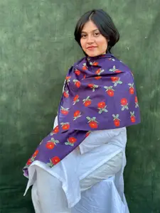 BUTA BUTI Floral Printed Cotton Scarf