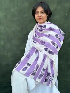 BUTA BUTI Floral Printed Cotton Scarf