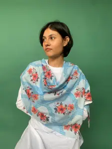 BUTA BUTI Women Floral Printed Cotton Scarf