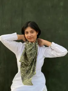 BUTA BUTI Floral Printed Cotton Scarf