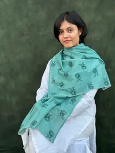 BUTA BUTI Floral Printed Cotton Scarf